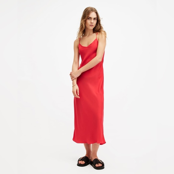 All Saints Other - 🌹ALL SAINTS 🌹 BRYONY V-NECK MIDI SLIP DRESS. Size 10